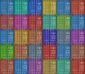 Background from color cargo containers