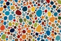 The background color of the spots of paint, art