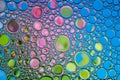 Background of colored bubbles. Natural backdrop Royalty Free Stock Photo