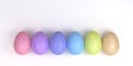 Background of colored painted Easter eggs