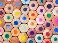 Background of colored pencils Royalty Free Stock Photo