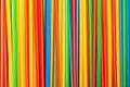 Background of Colored Plastic Drinking Straws Royalty Free Stock Photo