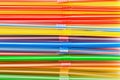 Background of Colored Plastic Drinking Straws Royalty Free Stock Photo