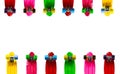 Background with colored skateboards Royalty Free Stock Photo