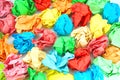 Background with colorfukl crumpled papers Royalty Free Stock Photo