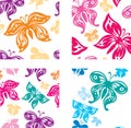 Background with colorful butterflies Royalty Free Stock Photo