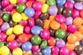 Background of colorful button shaped candies filled with chocolate Royalty Free Stock Photo