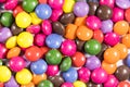 Background of colorful button shaped candies filled with chocolate Royalty Free Stock Photo