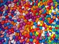 Background of colorful candy hearts