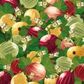 Background of colorful gooseberry