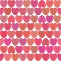 Background with colorful hearts