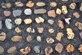 Colorful pebble stone flooring textured Royalty Free Stock Photo