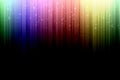 Background with colorful spectrum stripes, with star bokeh