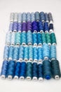 Background of colorful spools of thread Royalty Free Stock Photo