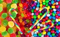 Background from colorful sweets of sugar candies Royalty Free Stock Photo