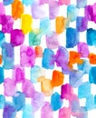 Background with colorful watercolor spots. Seamless pattern. Royalty Free Stock Photo