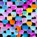 Background with colorful watercolor spots. Seamless pattern. Royalty Free Stock Photo