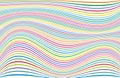 Background, colorful wavy horizontal thin lines, vivid shades of colors Royalty Free Stock Photo