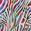Background with colorful Zebra skin pattern Royalty Free Stock Photo