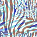 Background with colorful Zebra skin pattern Royalty Free Stock Photo