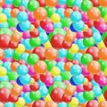 Background with colorfull balls seamless, Royalty Free Stock Photo