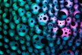 Background of colourful surreal and chaotic abstract light circles. Royalty Free Stock Photo