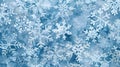 Background Completely Filled with Delicate, Unique Snowflakes. This is AI generative image. Royalty Free Stock Photo