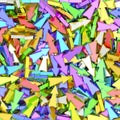 Background composed of many colorful small arrows Royalty Free Stock Photo