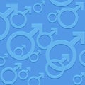 Background composed of many gender symbols Royalty Free Stock Photo