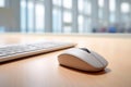 Background computer technology mouse equipment white office modern Royalty Free Stock Photo