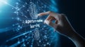 Background computing infrastructure program framework data handling security. Measure connectivity artificial intelligence Royalty Free Stock Photo