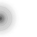 Background. Concentric circles consist of black dots Royalty Free Stock Photo