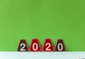 2020 background .The concept of the new 2020. New year with numbers 2020 on colorful background. Christmas card, congratulat