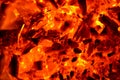 Background consisting of burning coals. Royalty Free Stock Photo