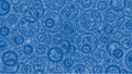 Background consisting of gears. Blueprint Style Royalty Free Stock Photo
