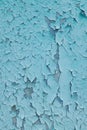 Background consisting of old blue green door with peeling paint Royalty Free Stock Photo