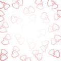Background consisting of two woven hearts Royalty Free Stock Photo