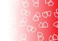 Background consisting of two woven hearts Royalty Free Stock Photo