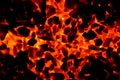 The graphic resource consists of flaming coal anthracite in the shape of a cross. Royalty Free Stock Photo