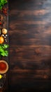 The background of cooking