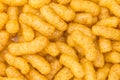 Background of corn puffs Royalty Free Stock Photo