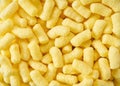 Background of corn sticks close-up. Top view Royalty Free Stock Photo