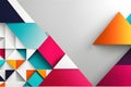 Background in the form of illustration of geometric figures in a rectilinear style