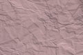 Background of crumpled lavender paper, providing a soft yet textured visual ideal for graphic design backgrounds Royalty Free Stock Photo