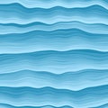 Sea Waves. Abstract Design Creativity Background of Blue Waves. Vector illustration