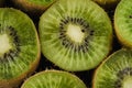 background from cut kiwis/background from cut kiwis. top view