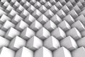 White cubes in perspective with shadows 1 Royalty Free Stock Photo