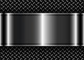 Background 3D silver black metallic, 3d diamond plate sheet metal texture Royalty Free Stock Photo