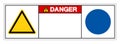 Background Danger Blank Symbol Sign,Vector Illustration, Isolate On White Background Label. EPS10