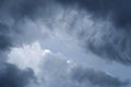 Background of dark clouds before a thunder-storm Royalty Free Stock Photo